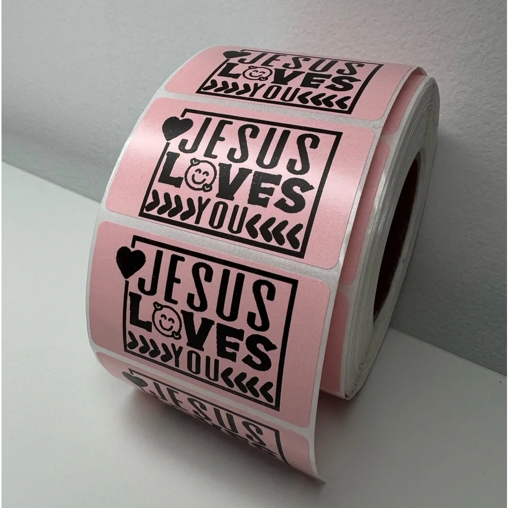 Jesus loves you sticker for small business sticker 2" thankyou Stickers labels - Picture 3 of 10